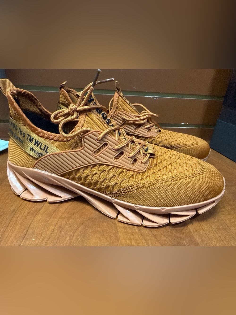 Men's Mustard Yellow Athletic Sneakers
Mustard Gold Knit Chunky Sneakers Size 45 - Picture 5 of 8